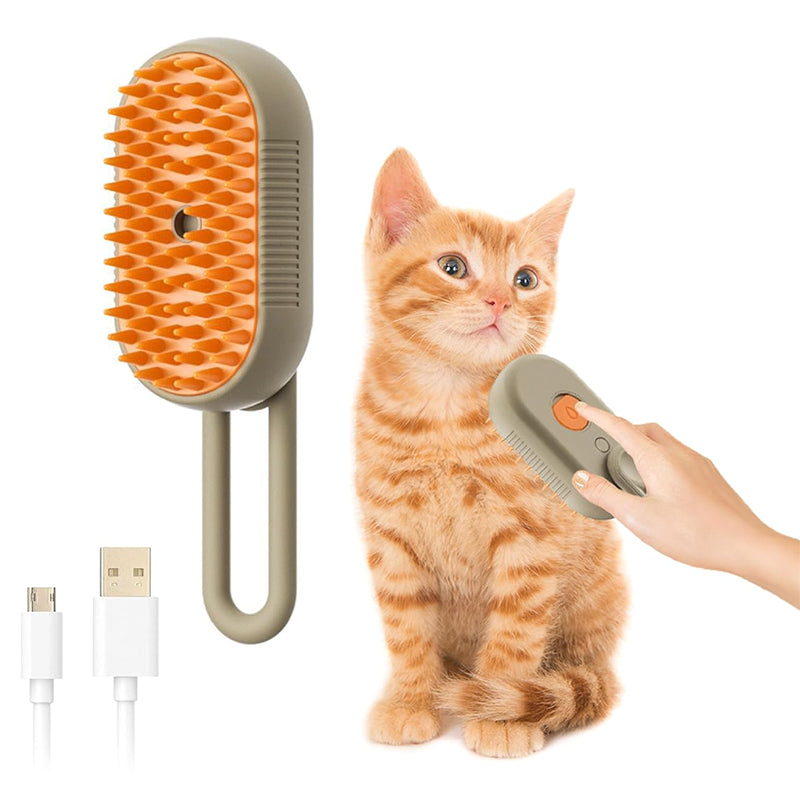 Cepillo 3 en 1 de mascota a vapor