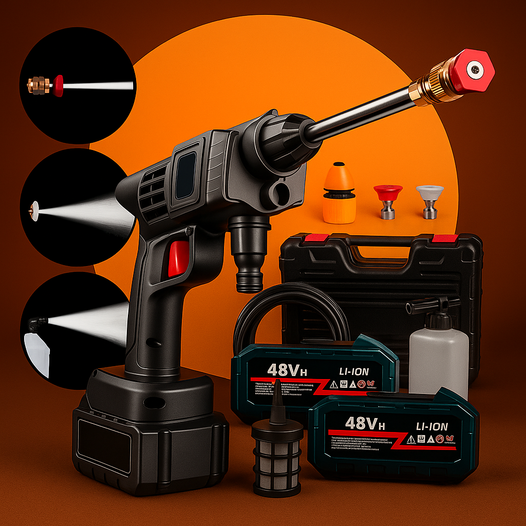 Hidro lavadora + 2 Baterías + Aspiradora 2 en 1