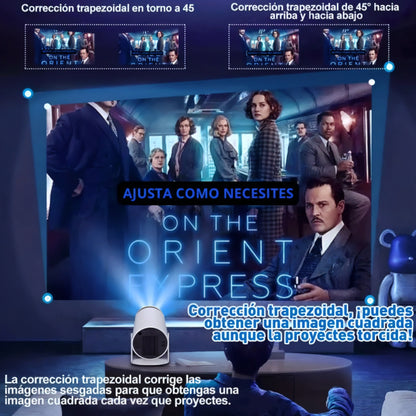 🎬 ¡Super!® - Proyector Profesional HD 4K Con Sistema Android +4,000 apps WiFi Bluetooth ✨📺