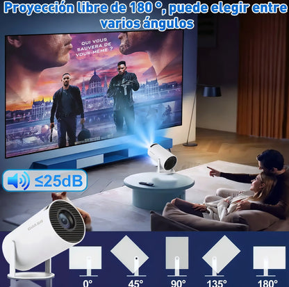 🎬 ¡Super!® - Proyector Profesional HD 4K Con Sistema Android +4,000 apps WiFi Bluetooth ✨📺